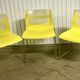 Chaises design jaune et chrome Chaise - Otto B&B Italia– vintage / déc