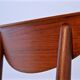 Danish dining chair in teak with new upholstery in black leatherette, 1960s