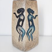 Vase céramique africain décor femme