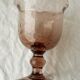 Stemmed glass in bubbled glass