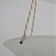 Suspension art nouveau style cacker in white frosted glass