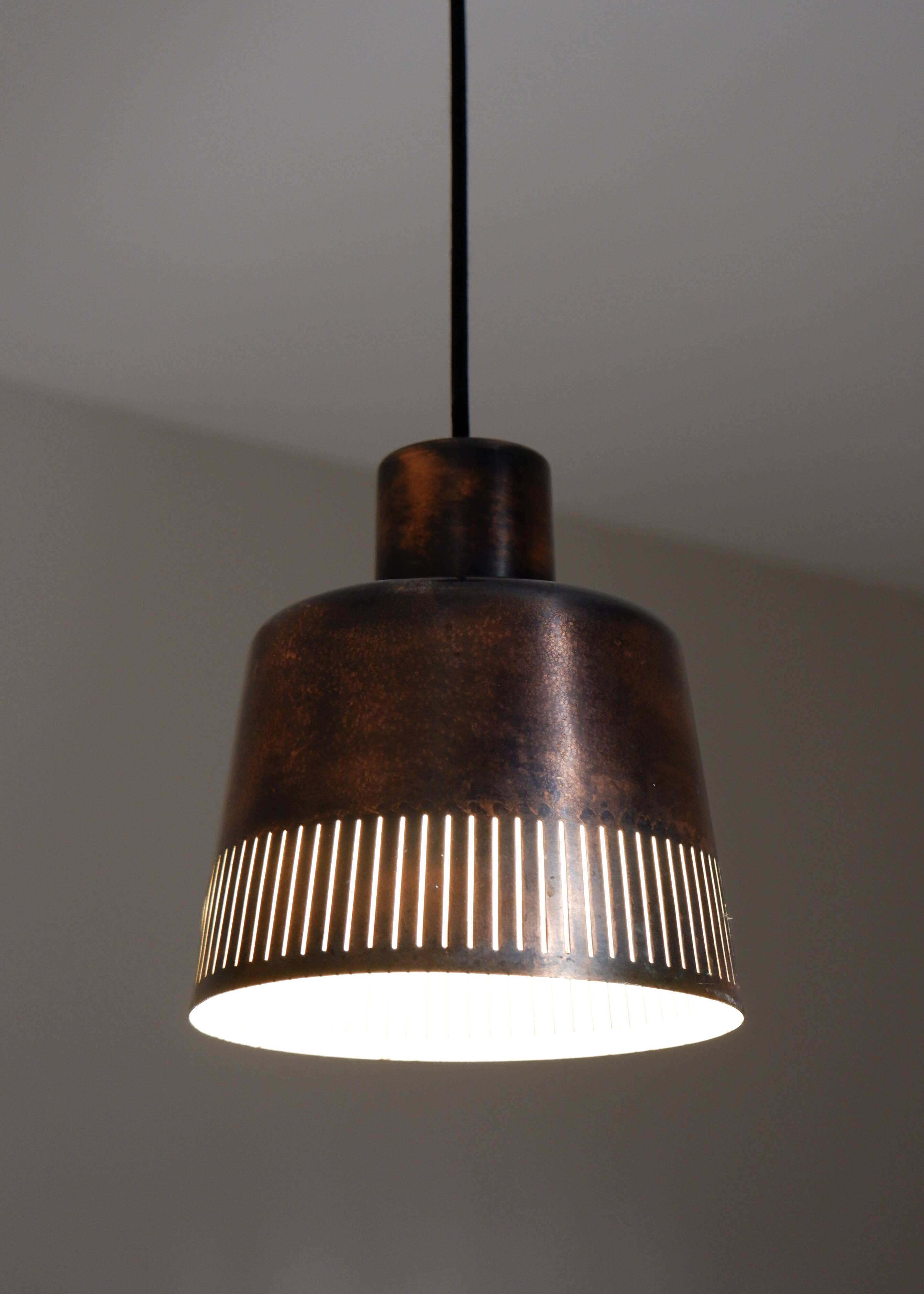 Hans Bergström, pendant copper light edited by Atelje Lyktan