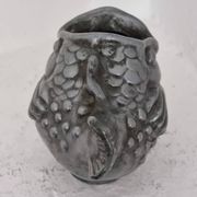 Just Andersen, fish vase in pewter, Denmark, 1930s