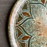 Large vintage ceramic dish signed Buffat – unique piece from the 60s-70s –