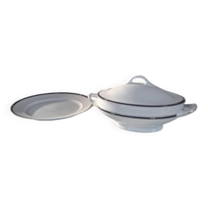 Soupiere + plat haviland