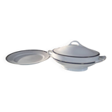 Soup tureen + Haviland plate