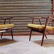 Pair of boomerang armchairs TON Bystřice (Thonet) by Antonin Suman 1960