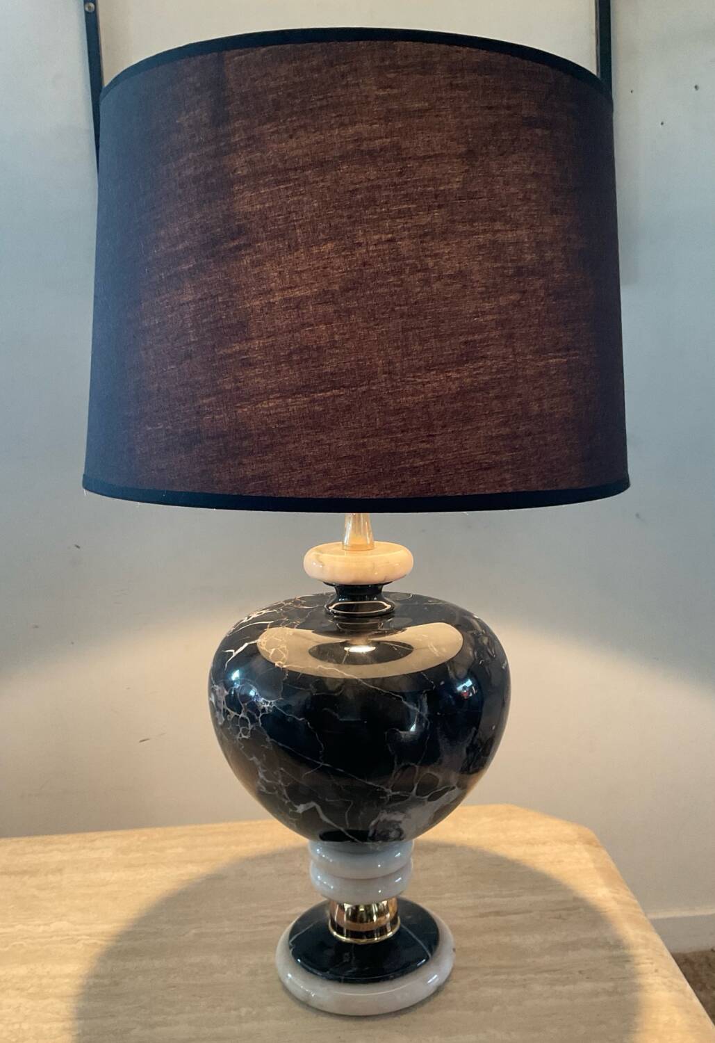 1970s marble lamp