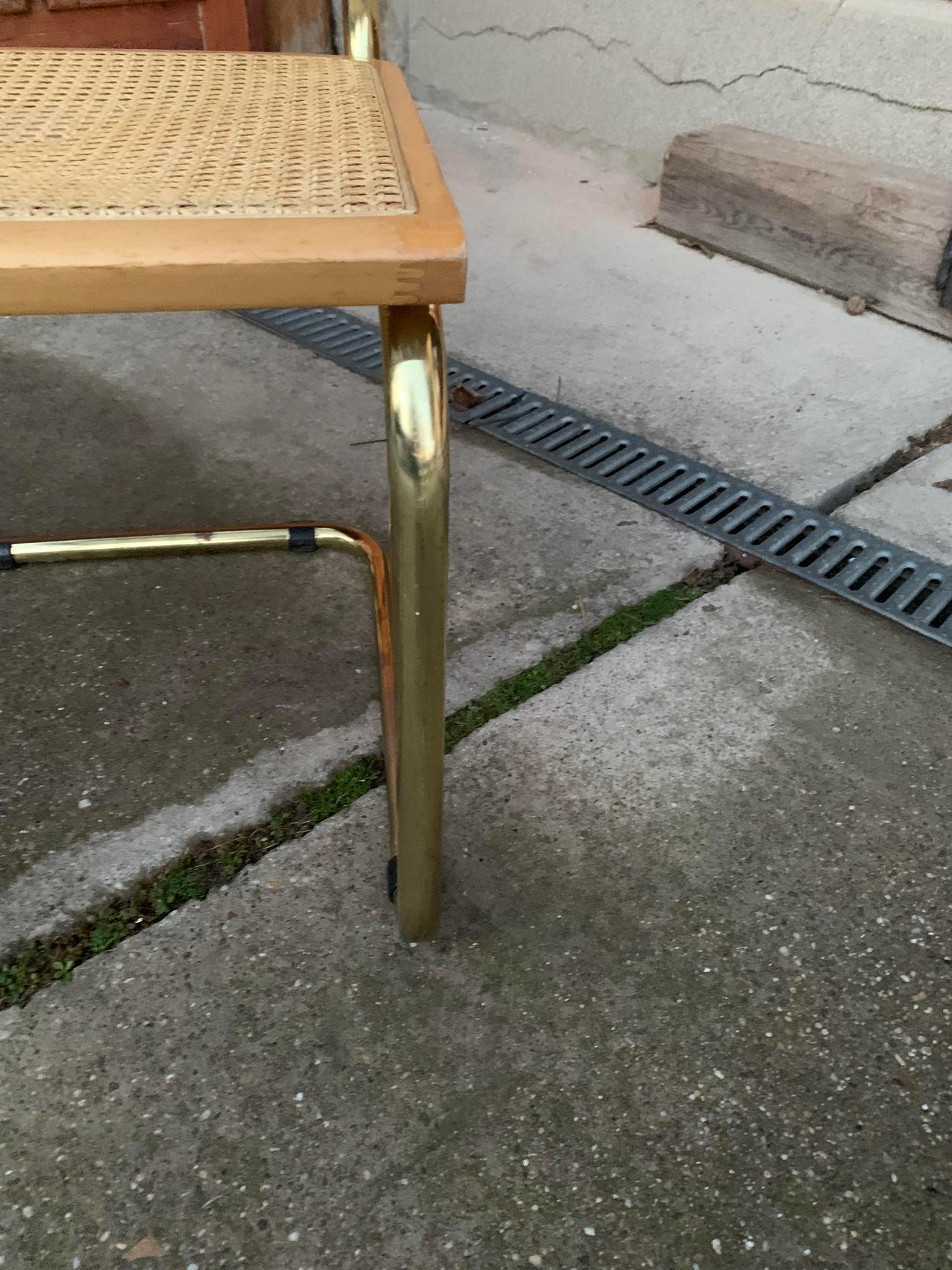 Mid-Century Modern Italian Marcel Breuer B32 Cesca Chair, 70s