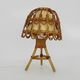 Rattan lamp in the style of Louis Sognot from the 1950s.