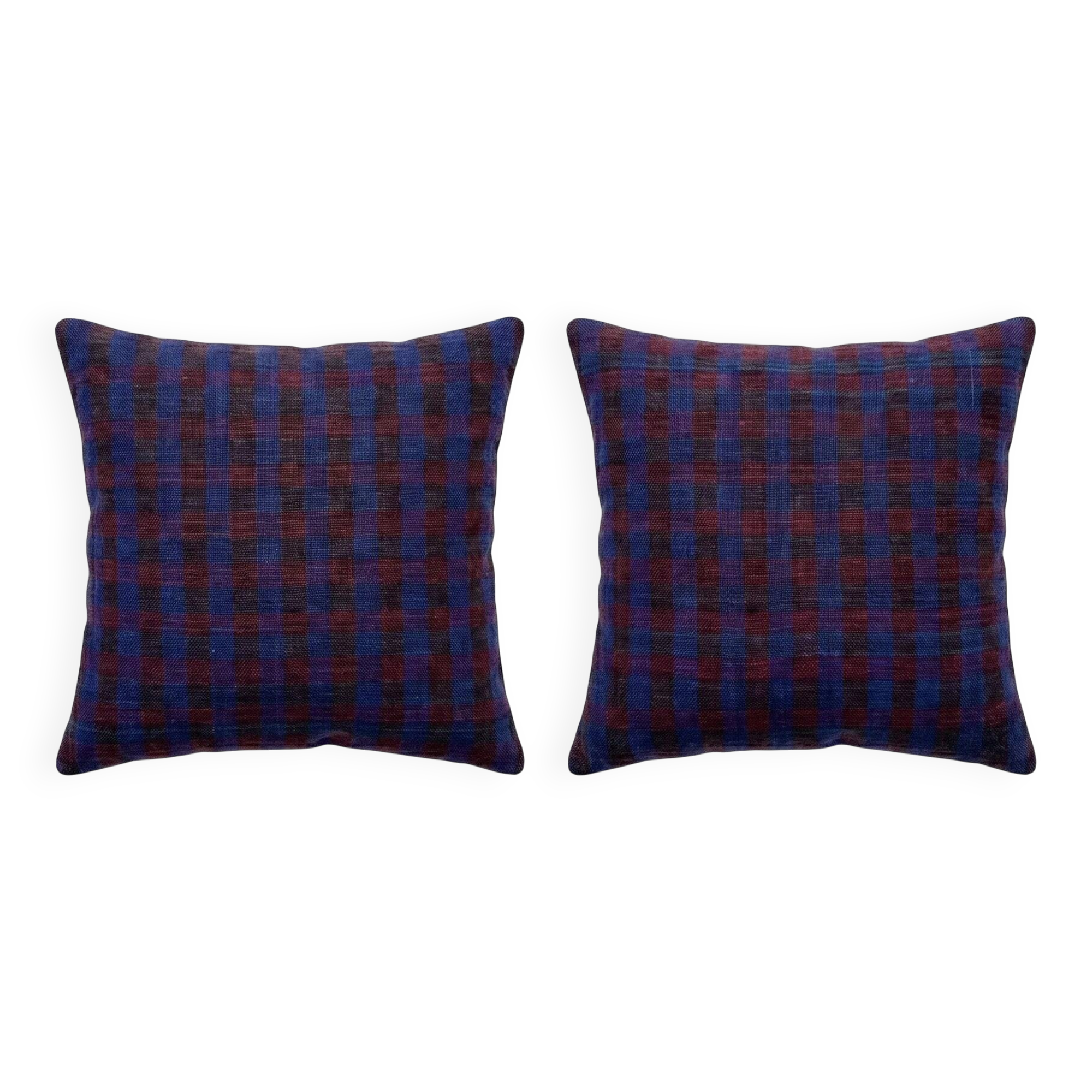 Set of 2 vintage kilim cushion covers 48x48 cm