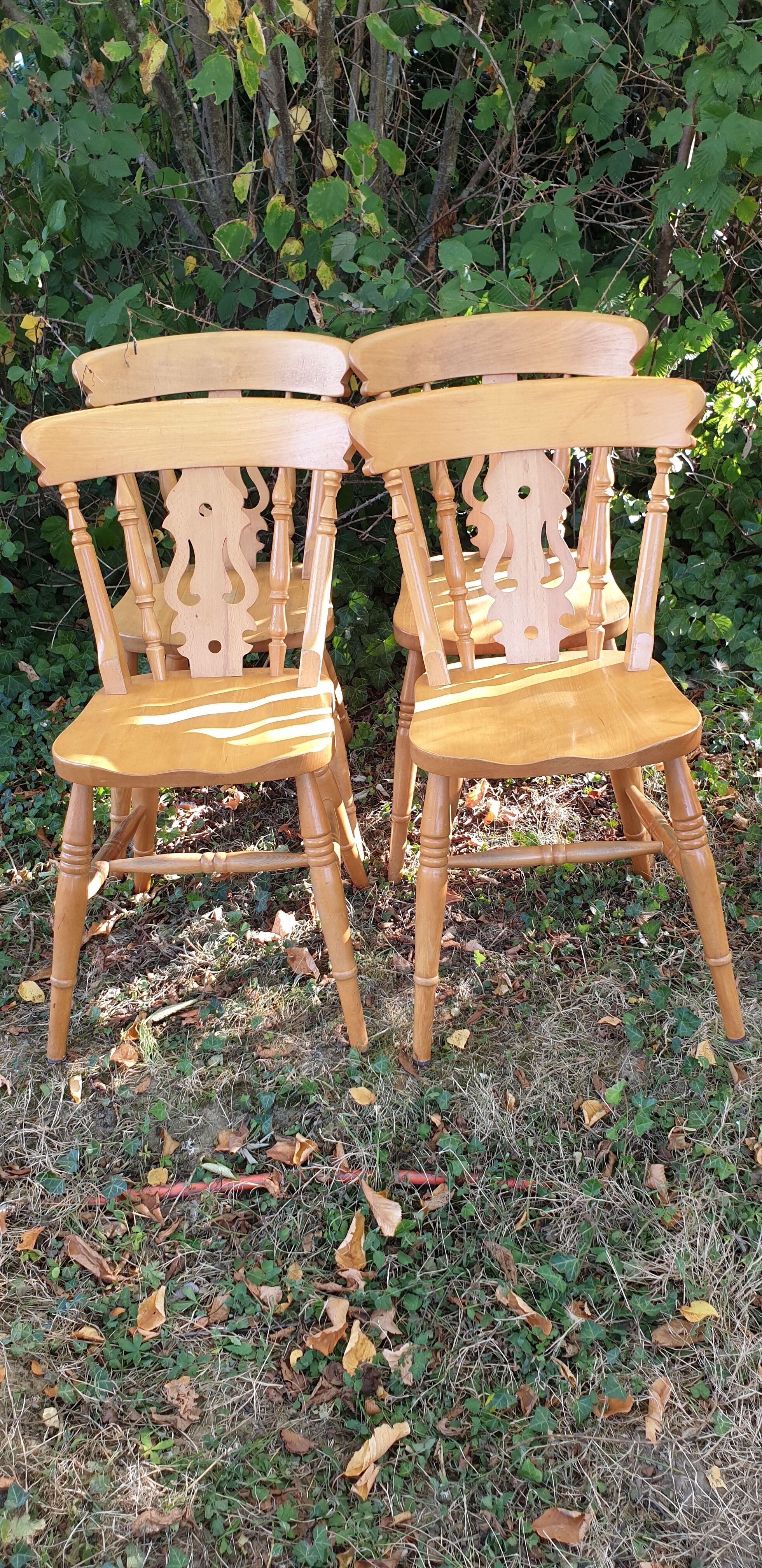 4 chaises western