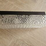 Hammered glass wall light