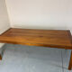 Large teak dining table in mid-century Danish style from the 1960s.