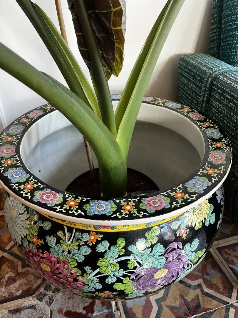 Pot de fleurs XXL asiatique