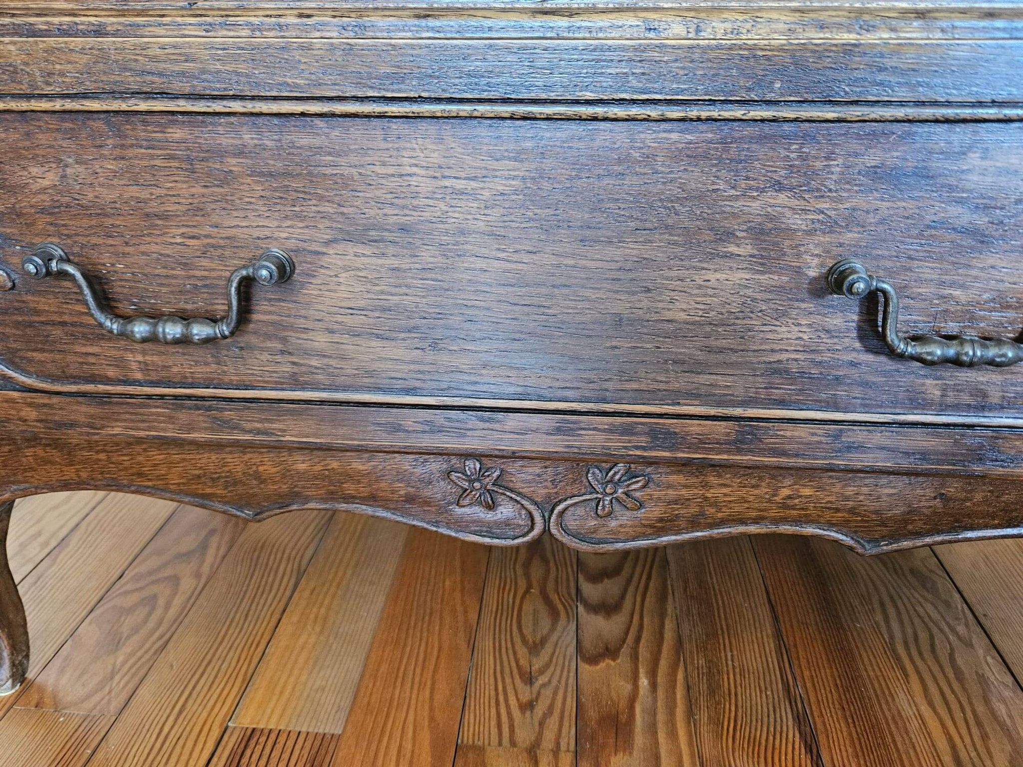 Secrétaire en chêne vintage