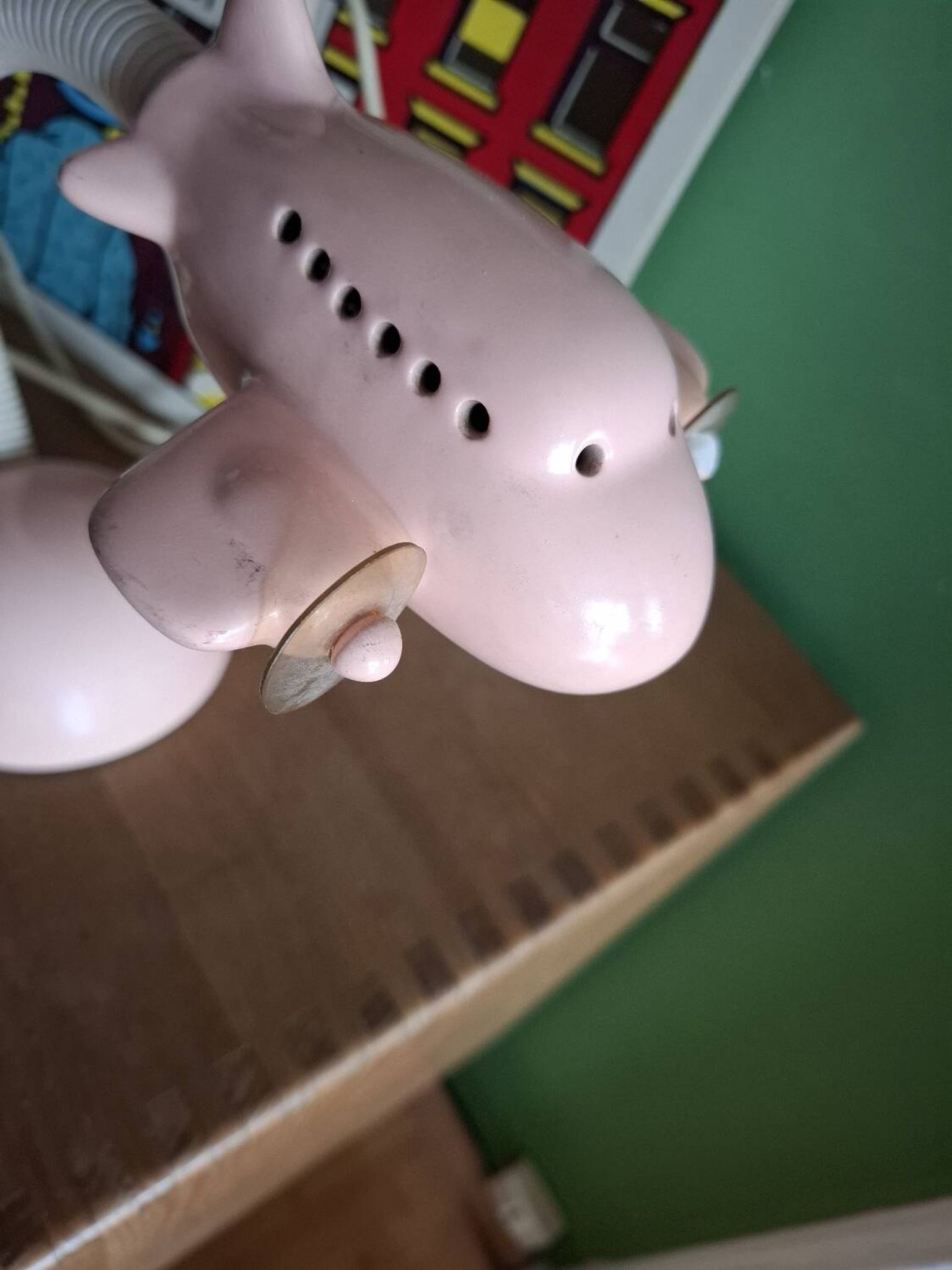 Ceramic airplane lamp