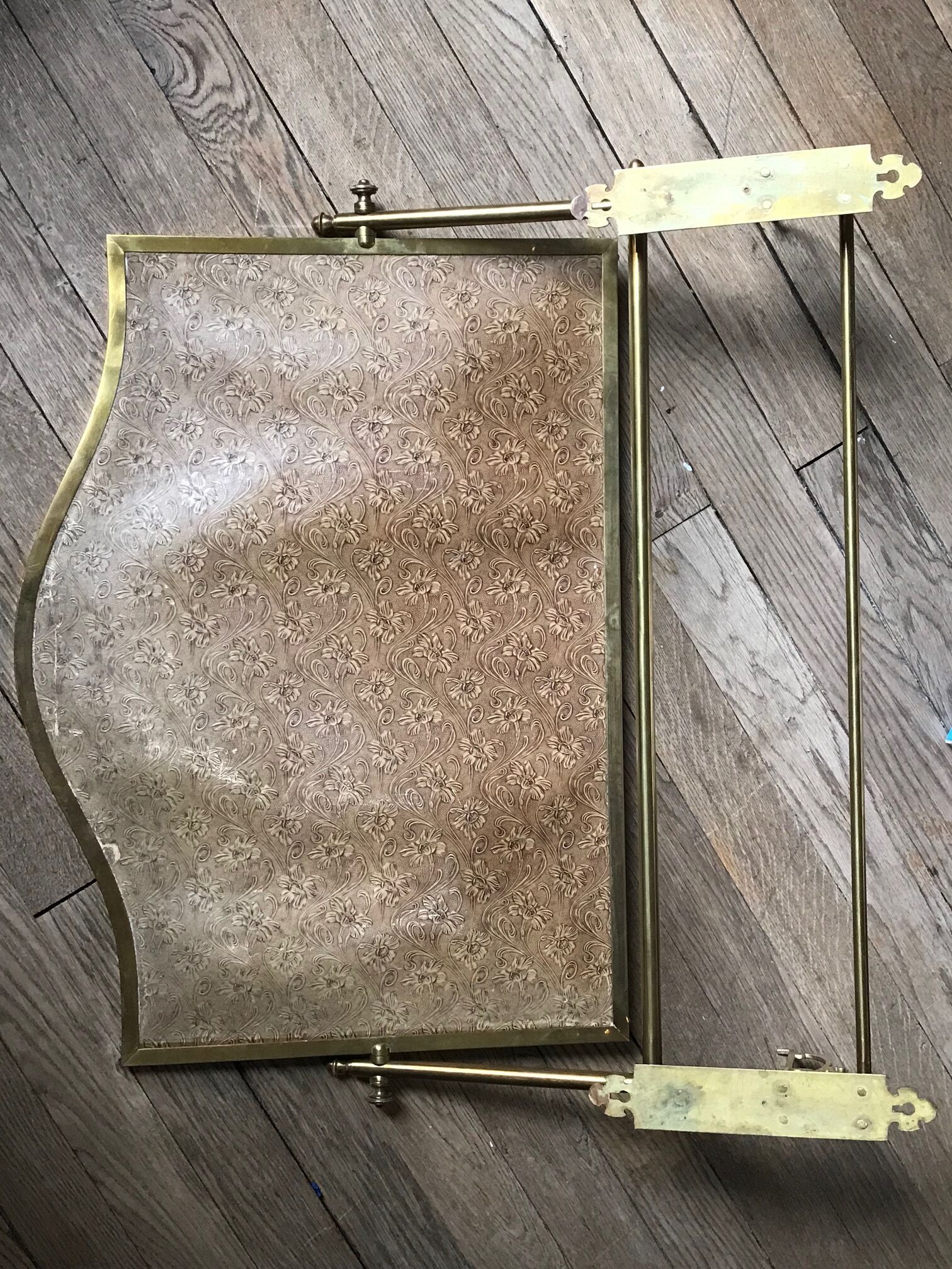 Miroir en laiton biseauté