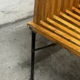 Ensemble de 6 chaises en bois 1950 design français