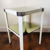 Side table green mirror trays