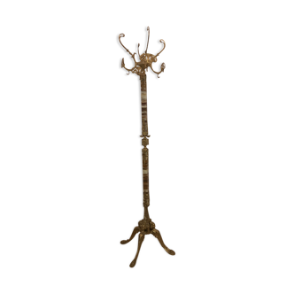 Bronze and onyx coat rack