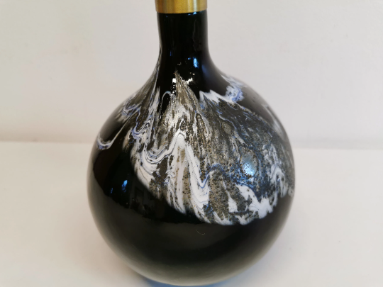 Art glass table lamp designed by Michael Bang, manufactured by Holmegaard in Denmark 1973-1976