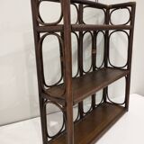 Rattan wall shelf