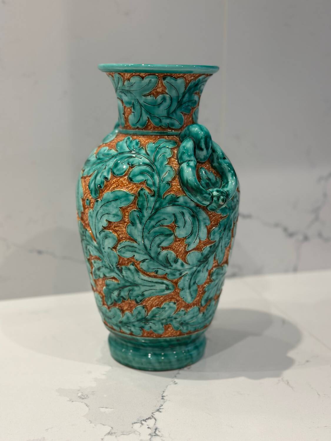 Glazed ceramic vase signed Azzurra – Monaco