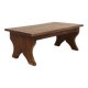 Small Rustic Wooden Stool with Curved Base, France, 1900s