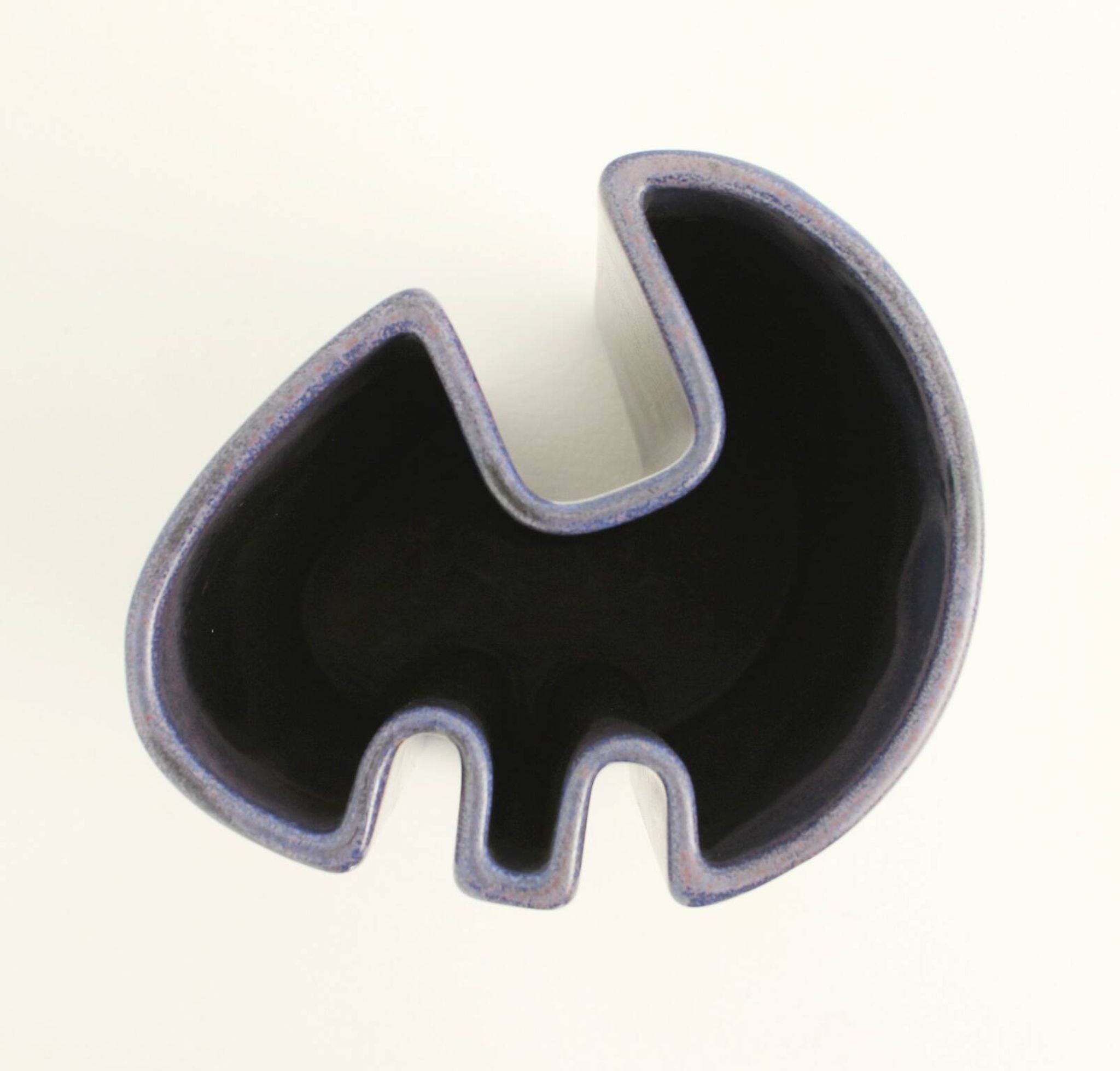 Multifaceted ceramic vase by Angelo Mangiarotti, Italy, 1968.