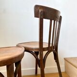 2 Baumann bistro chairs in dark wood