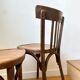 2 chaises bistrot Baumann en bois foncé