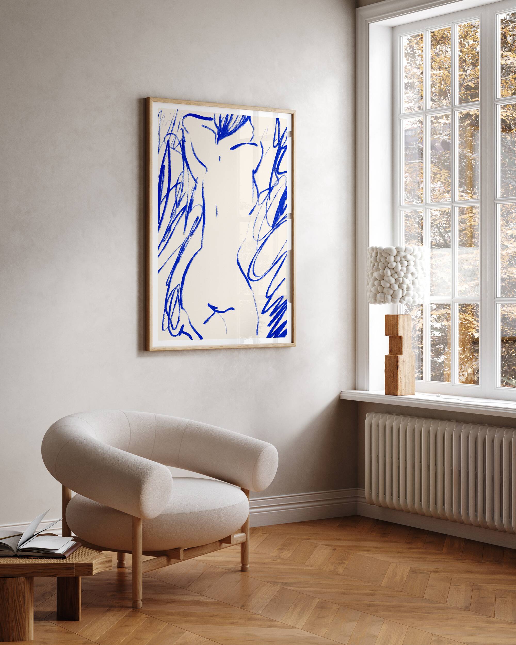 Female figure giclee print, 50x70cm