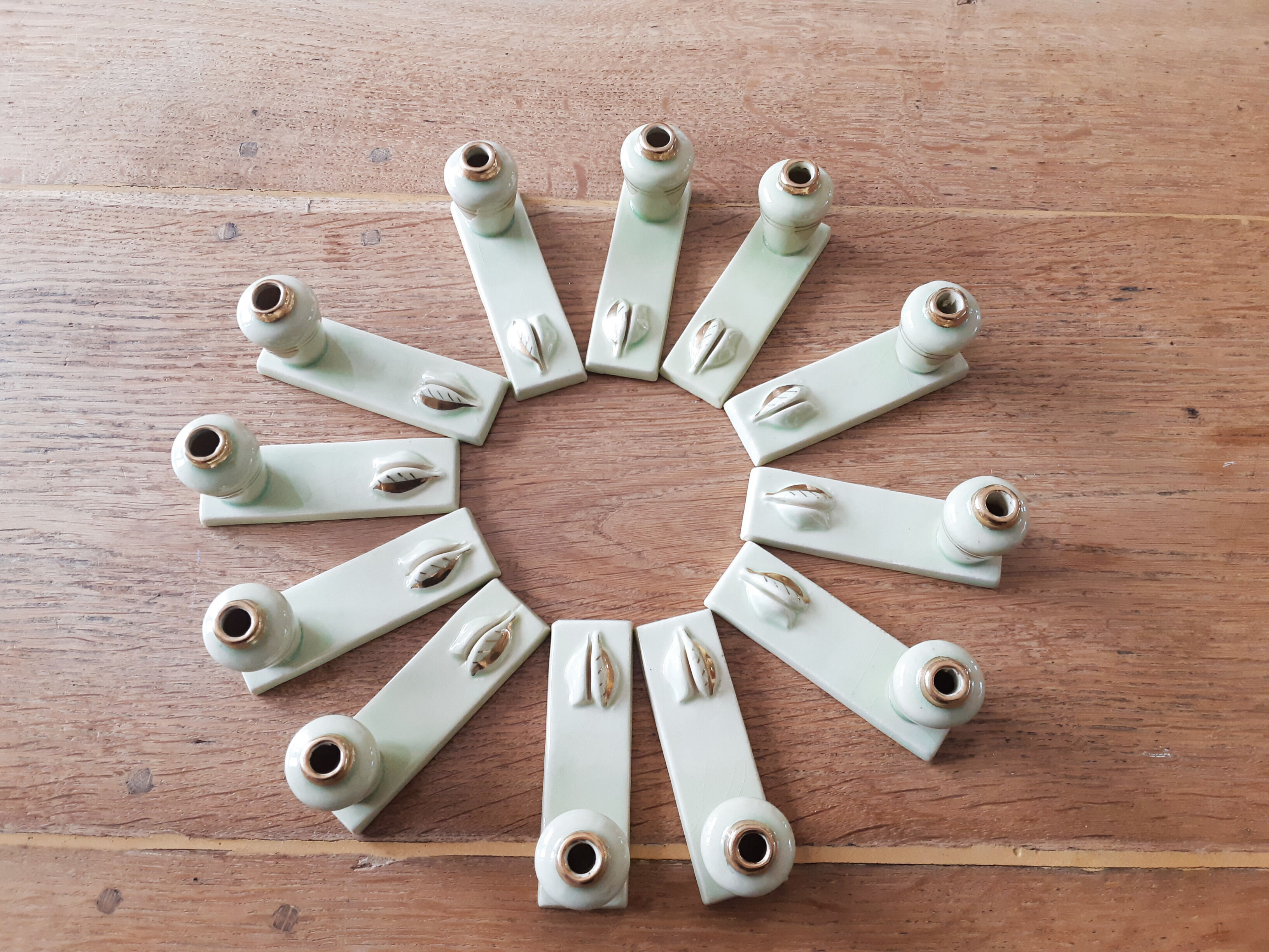 Knife holder mark-place soliflore , art deco, 30s , vintage french