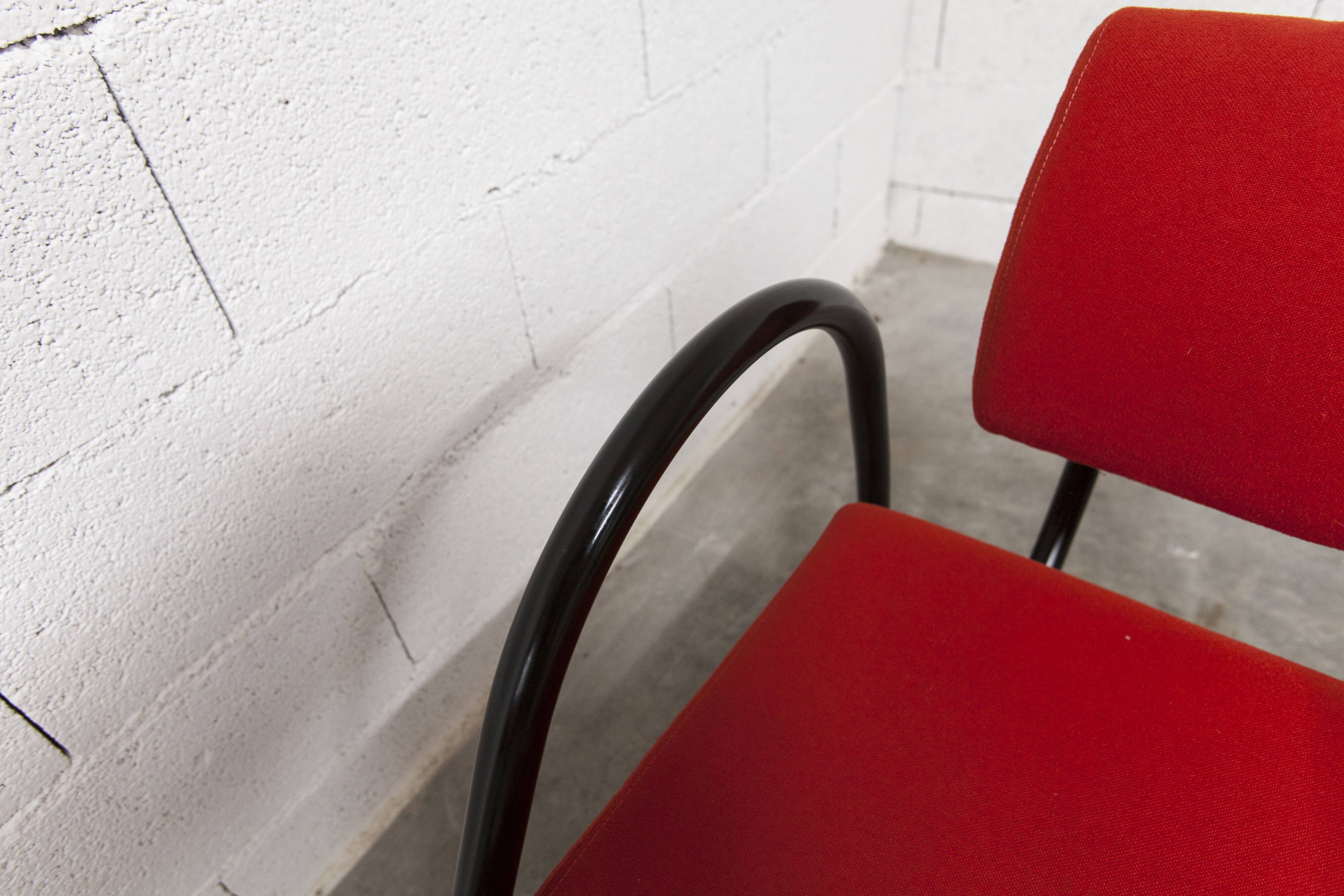 Ensemble canapé et 2 fauteuils design 2001 rouge