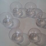 Series of 6 glasses, XXth