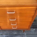 Scandinavian chest of drawers with 4 drawers and storage, circa 60's
