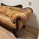 Antique regency mahogany 3-seater sofa.