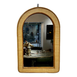 Rattan mirror