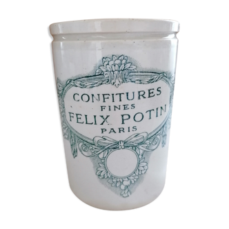 Jar of jam in earthenware Félix Potin