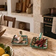 Pair of Robert Picault Ceramic Handled Trays, Vallauris, France, circa 1950