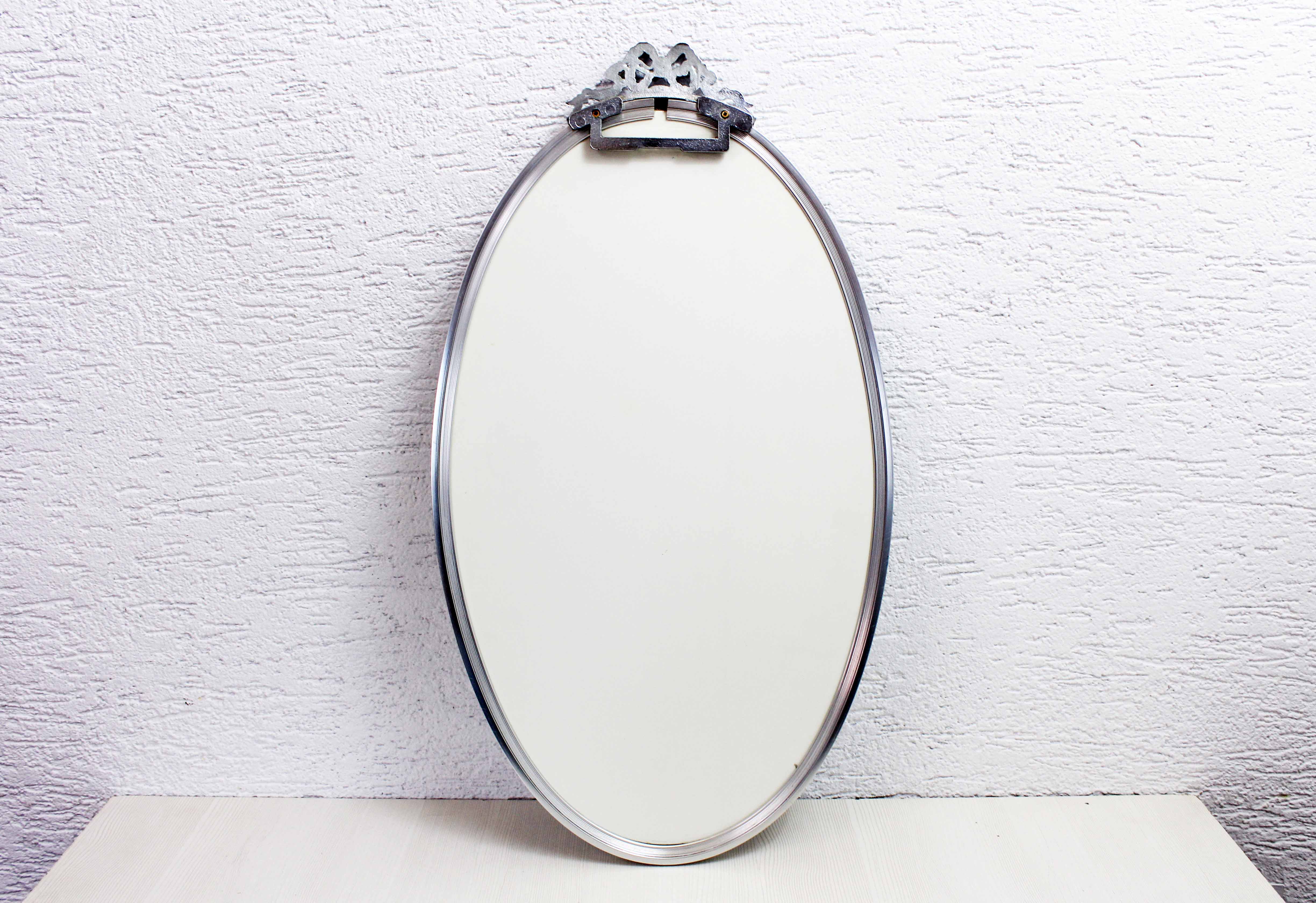 Vintage oval mirror