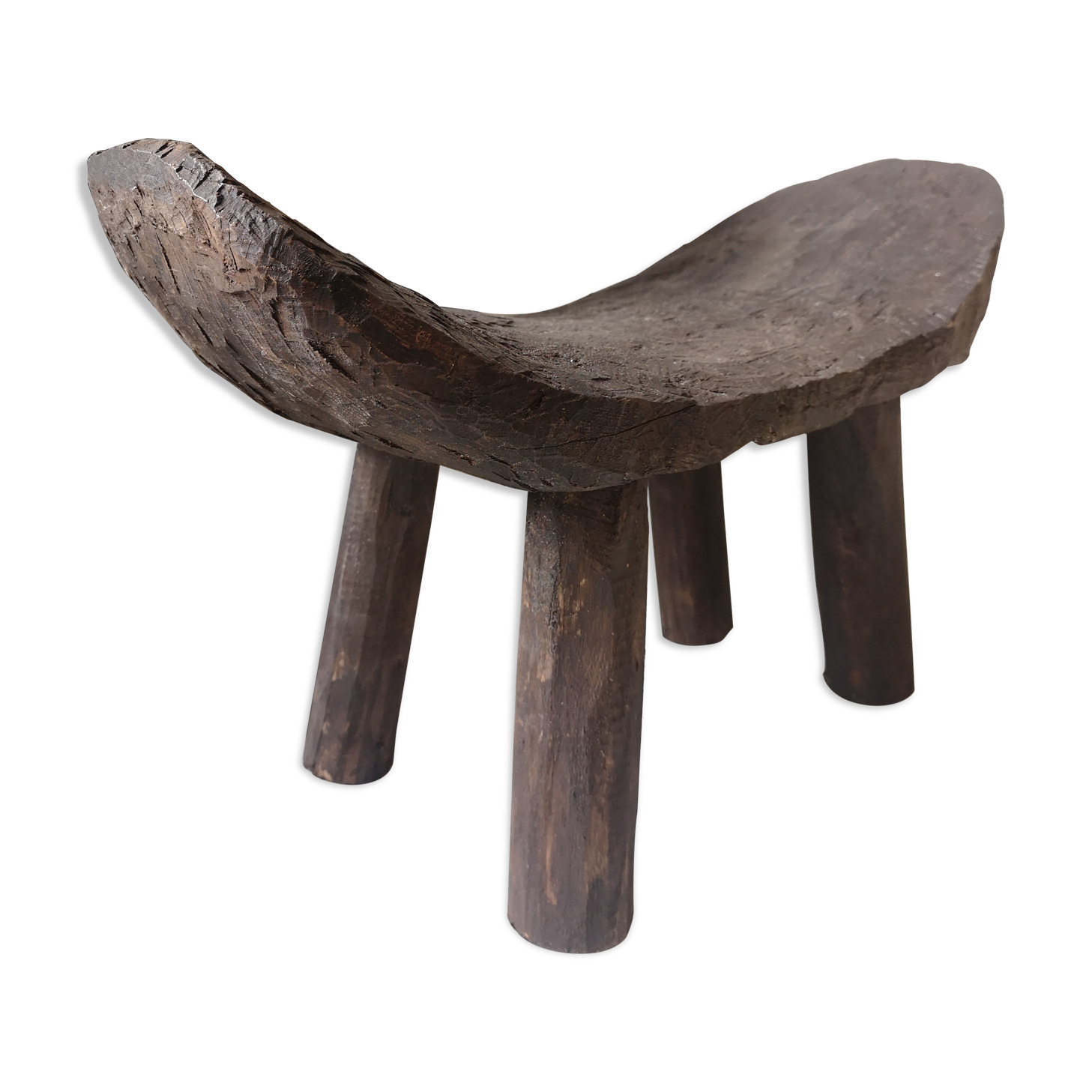 Wooden handmade yoga stool