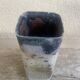 European studio ceramist. Unique vase with glaze.