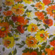 Superb vintage floral printed bolster cover from the seventies.