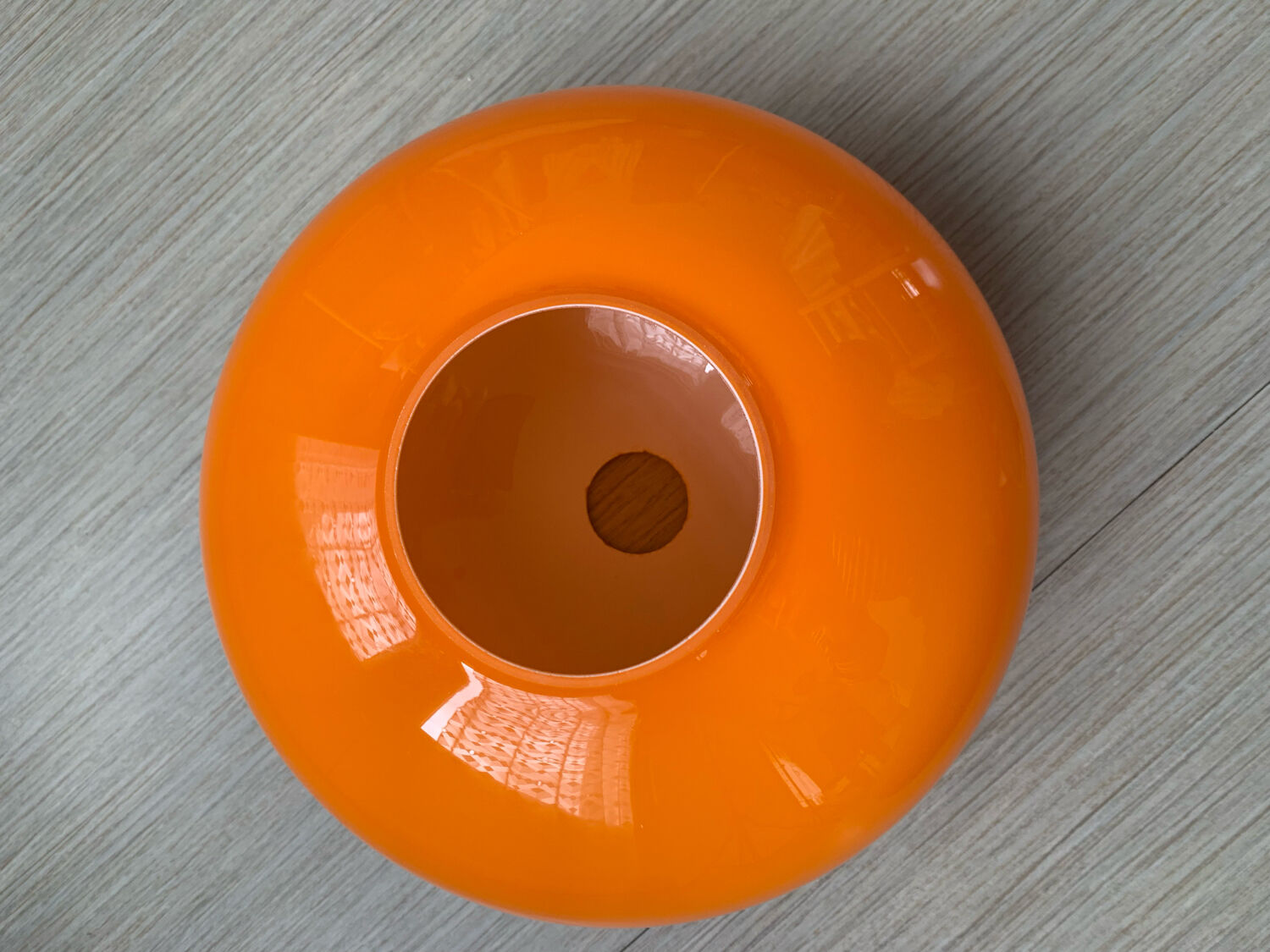 Vintage orange hanging lamp