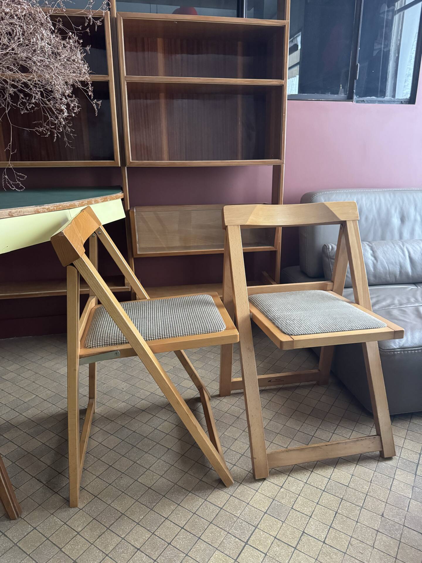 2 chaises pliante