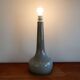 Lampe de bureau vintage en verre gris 1960s
