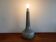 Vintage 1960s grey glass desk lamp