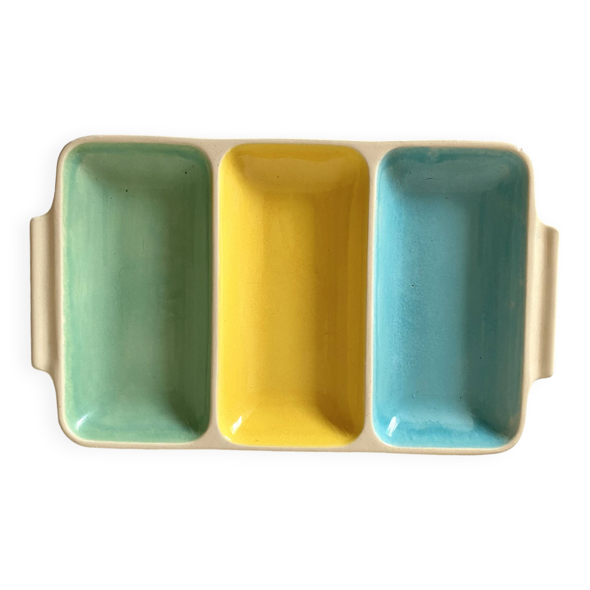 Serving dish for raw vegetables or aperitif, 50s-60s